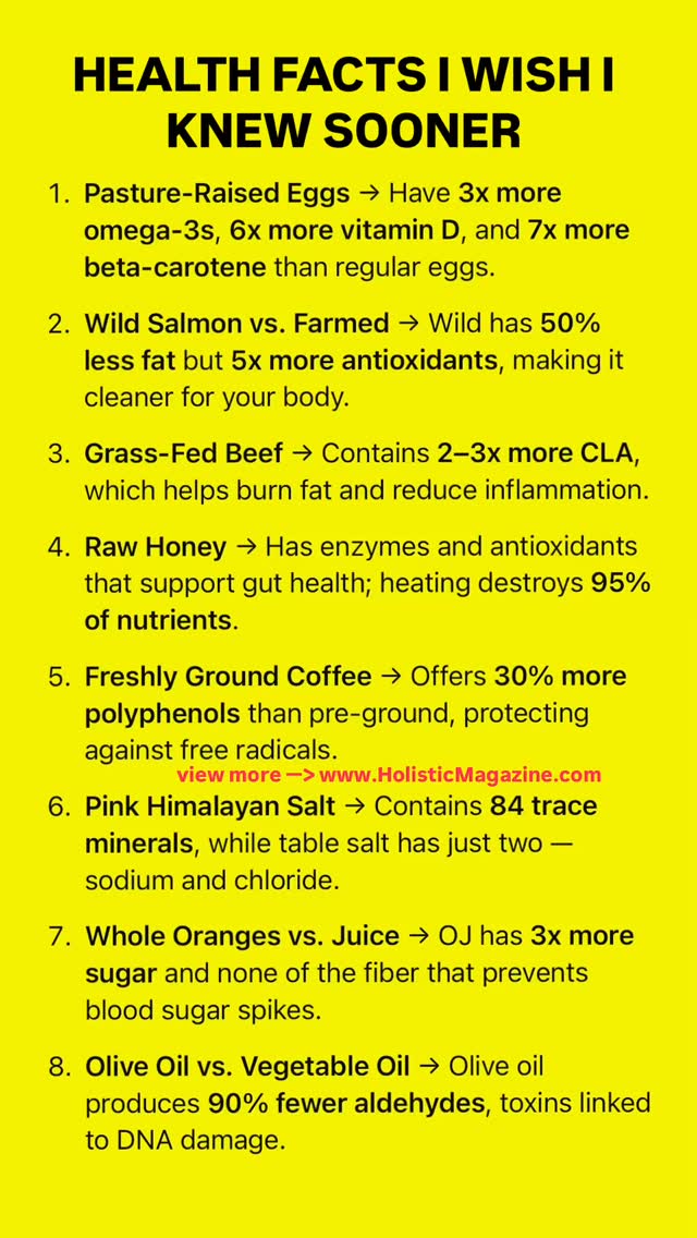 HEALTH FACTS I WISH I KNEW SOONER #holisticmagazine | Holistic Magazine ...