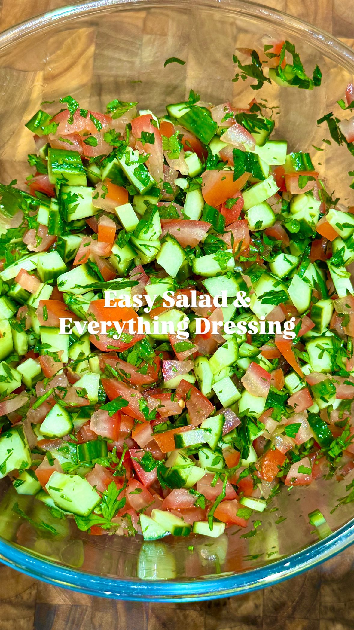 🥗 Easy Salad + Everything Dressing My weekly ingredient prep hack that ...