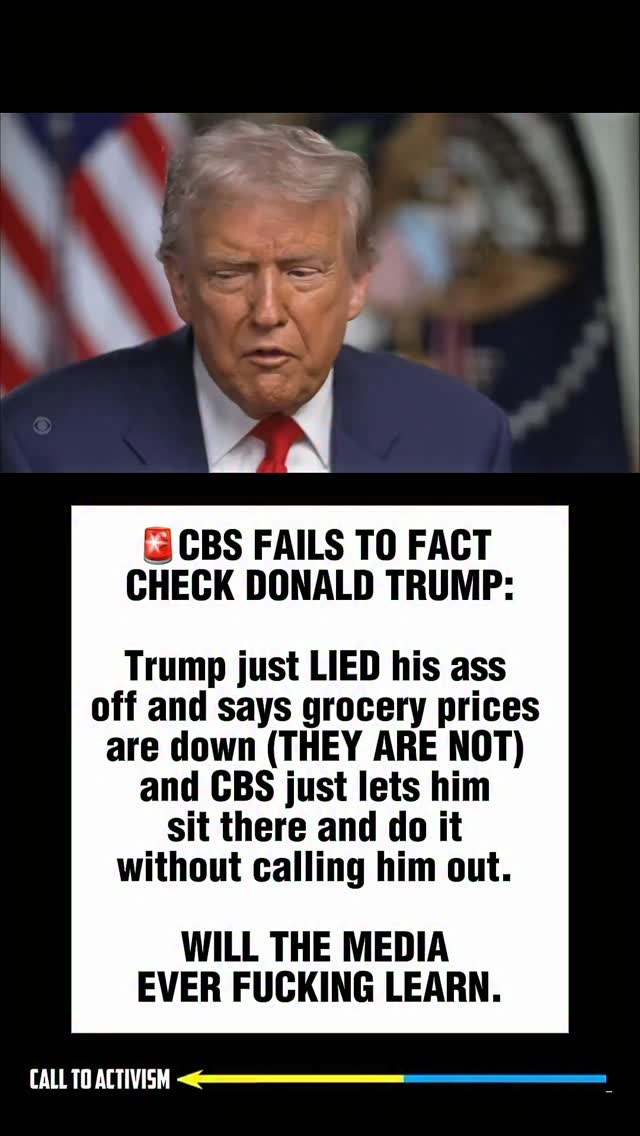 🚨CBS FAILS TO FACT CHECK DONALD TRUMP: Trump just LIED his ass off and ...