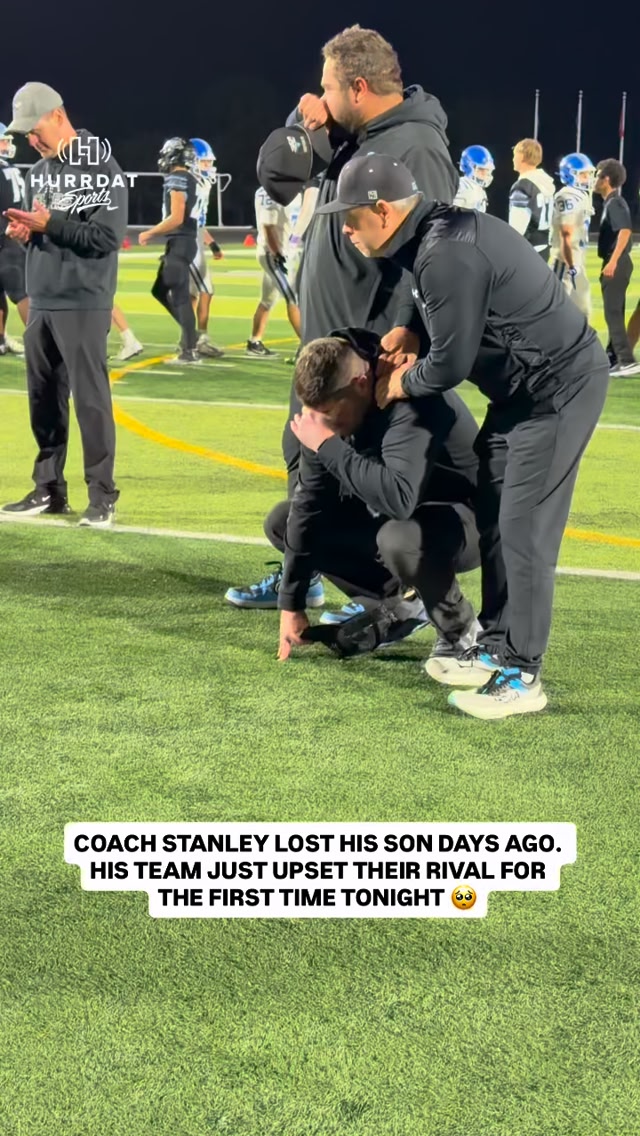 Head coach Sam Stanley is filled with emotion as Elkhorn North defeats ...