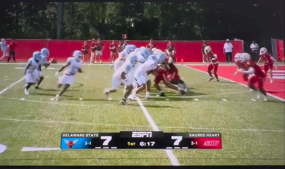 Delaware State QB Kaiden Bennett was ejected in the first quarter for ...
