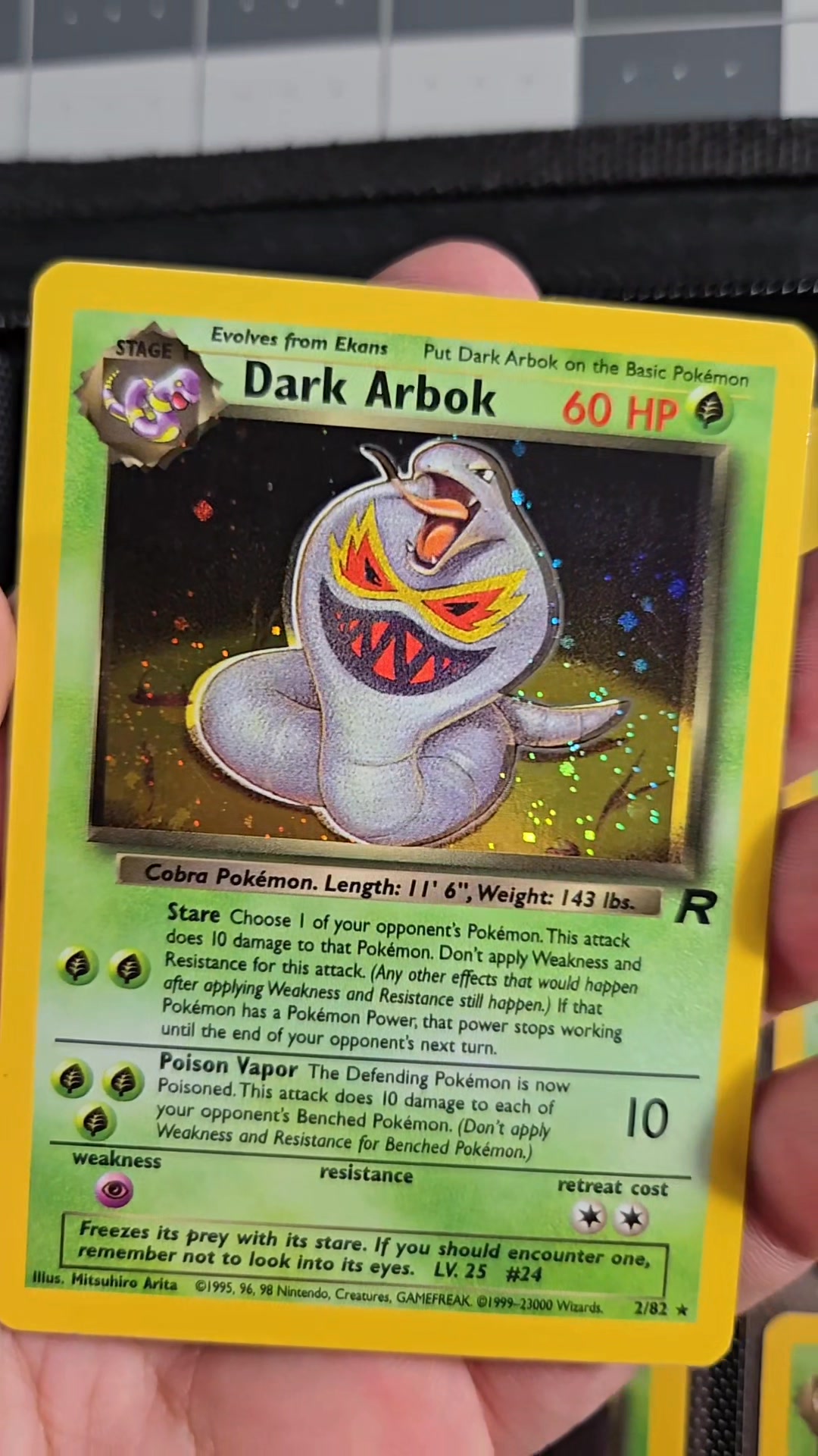 This Error is on every copy of Dark Arbok ! #Pokemon
