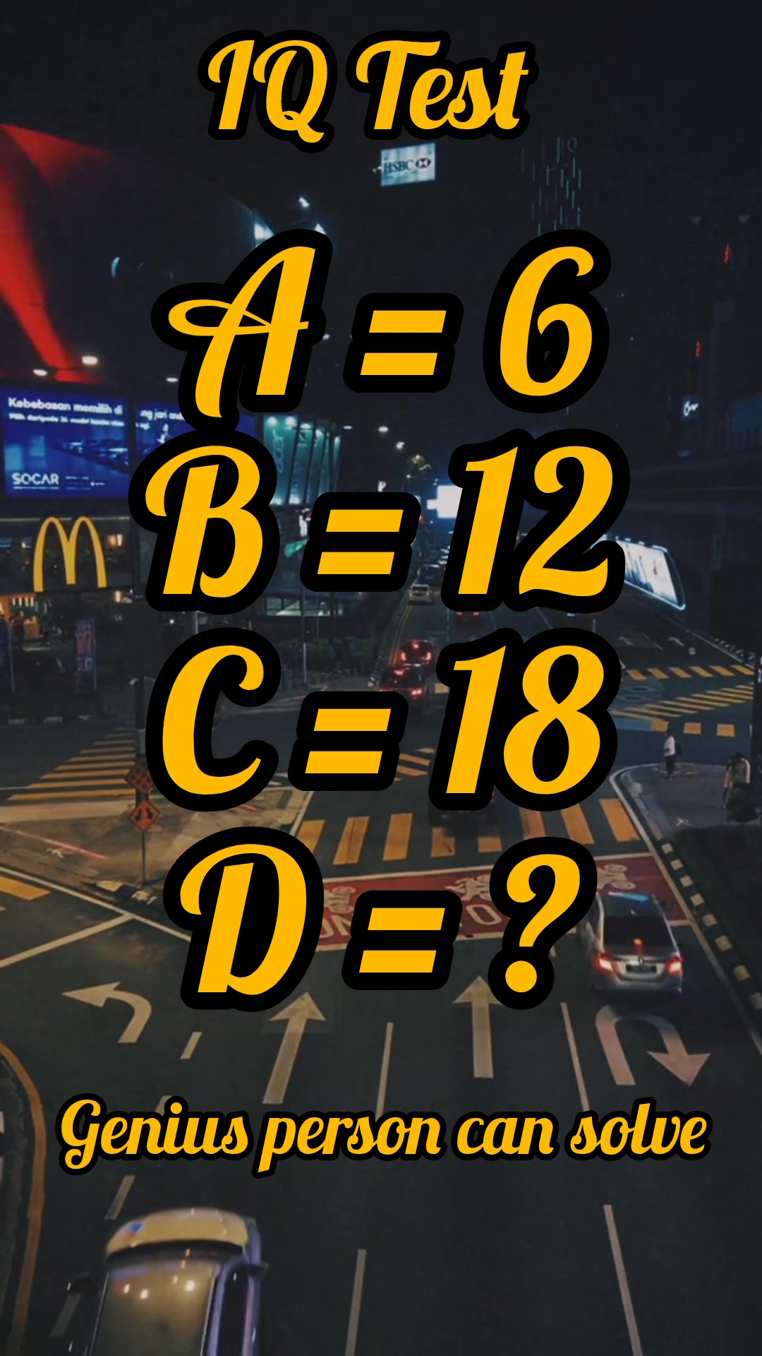 IQ Test . . . #IQTestChallenge #mathspuzzle #brainteaser #mathskills # ...