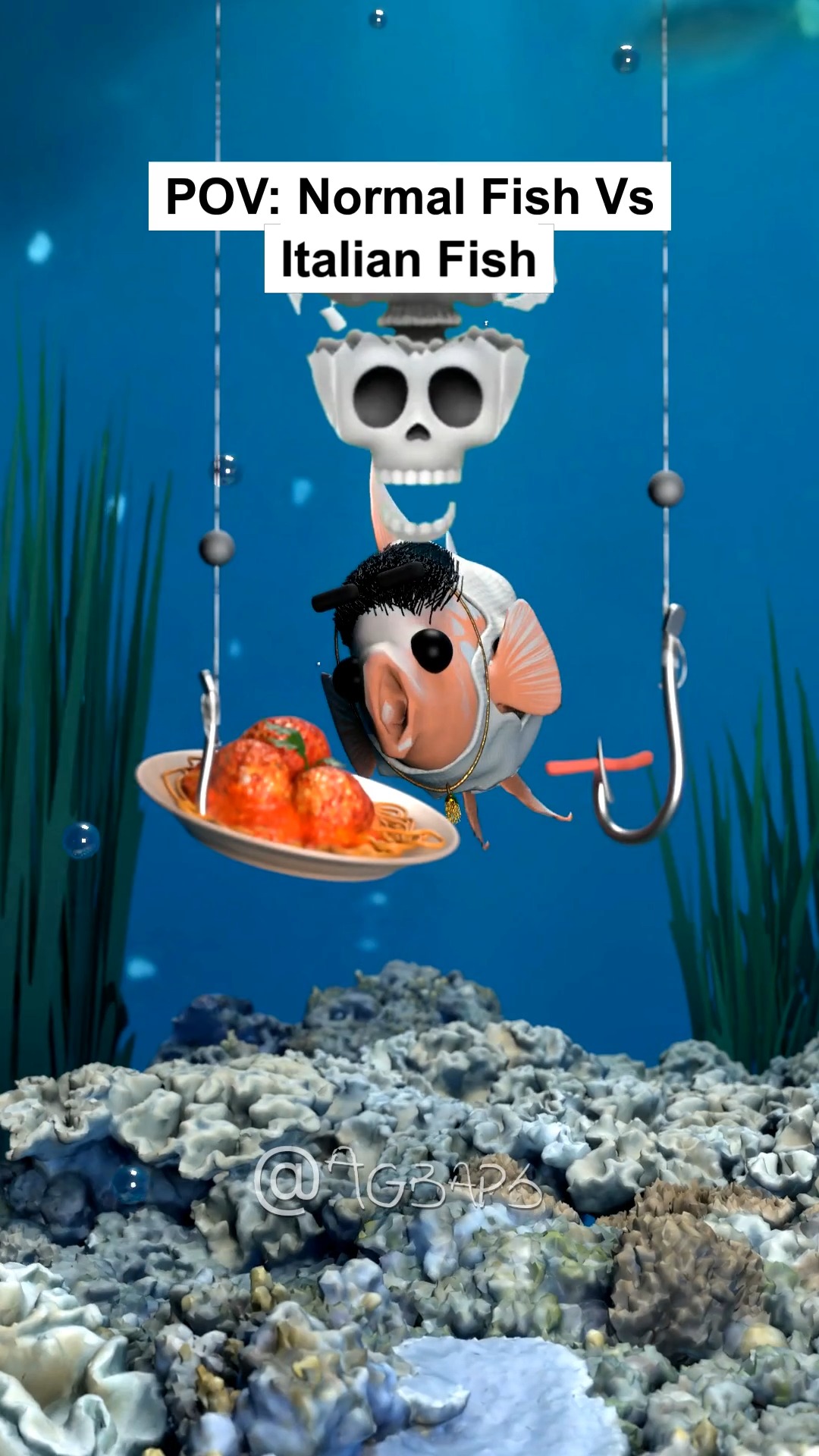 POV: Normal Fish Vs Italian Fish #reels #gbaps | Agbaps | Facebook