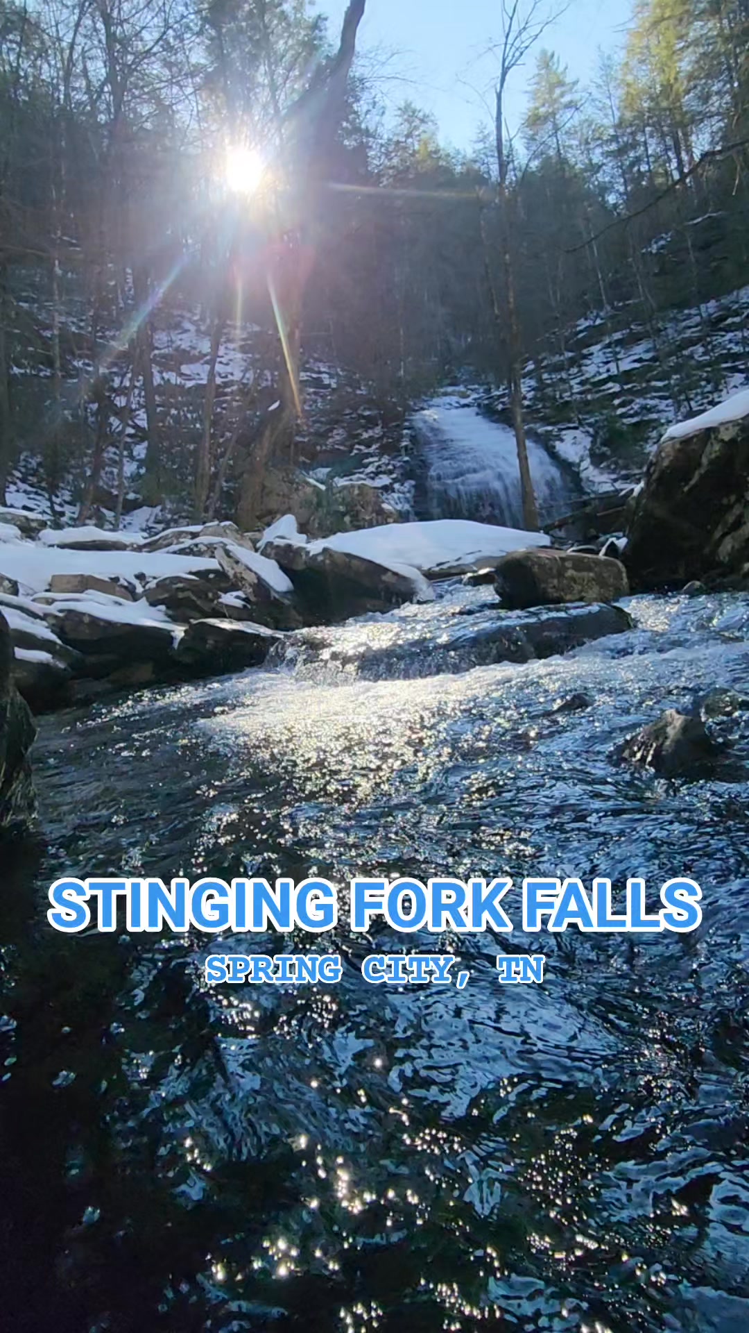 It is a moderate one mile hike to the 30' Stinging Fork Falls near ...