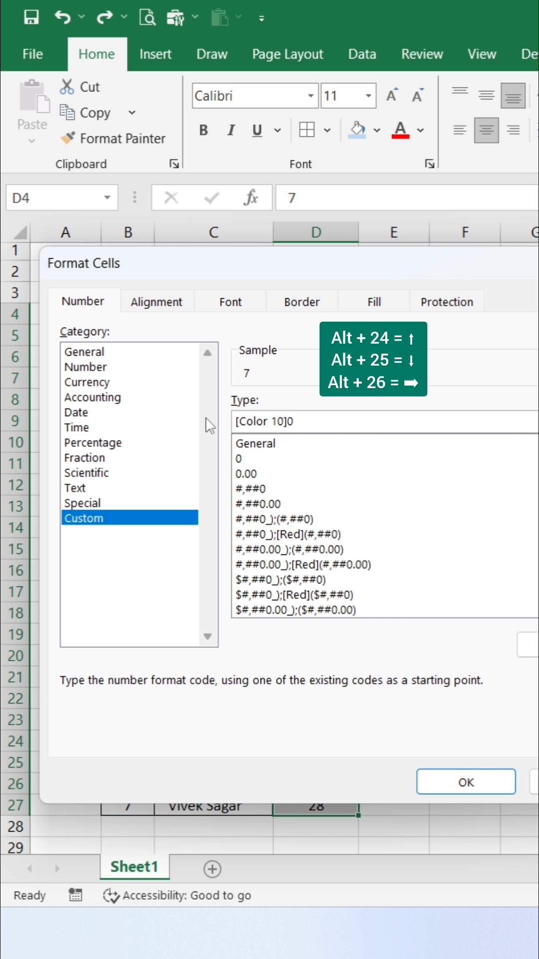 Custom Format Tricks in Excel 👍 #exceltips #exceltricks #exceltutorial ...