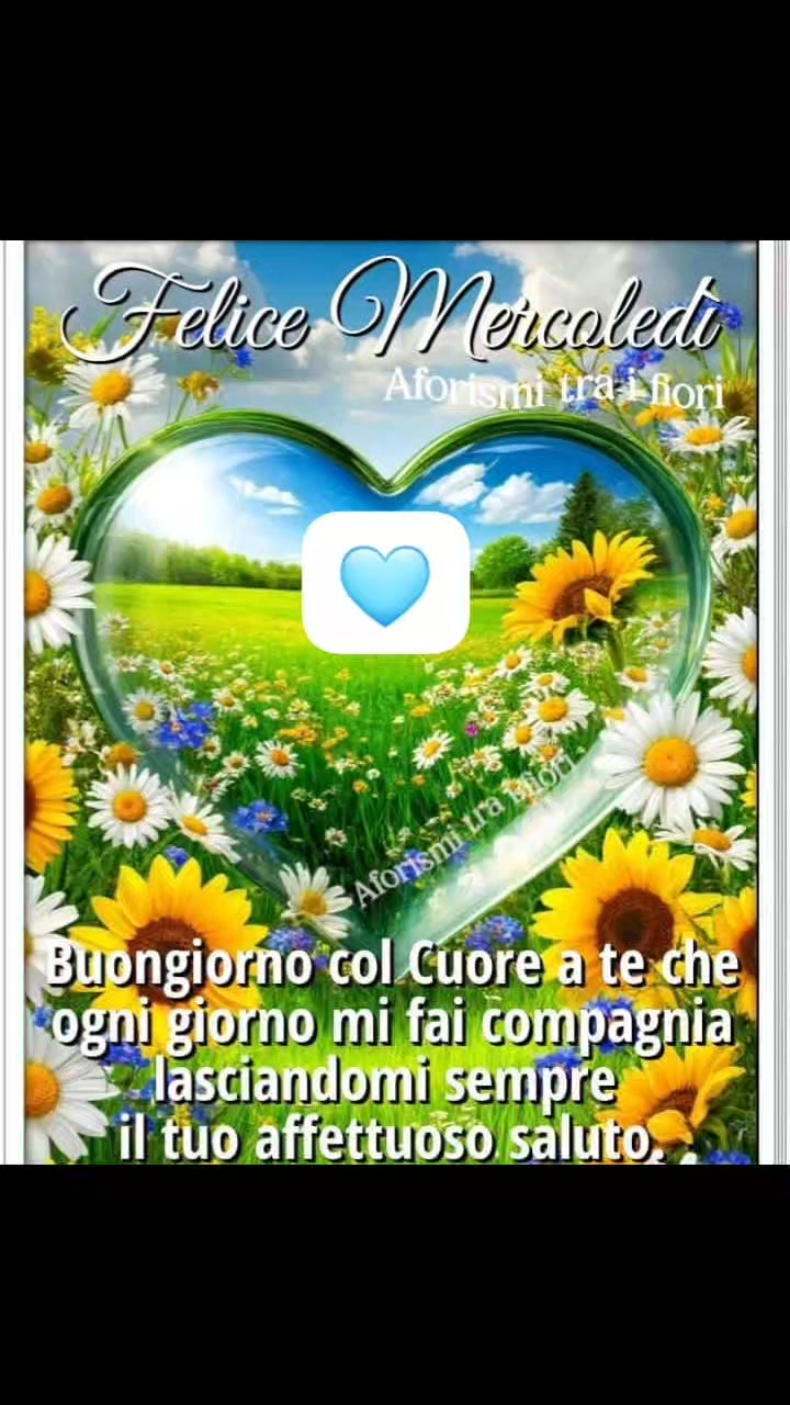 Splendide creature buon giorno è buon mercoledì a tutti vi auguro una ...
