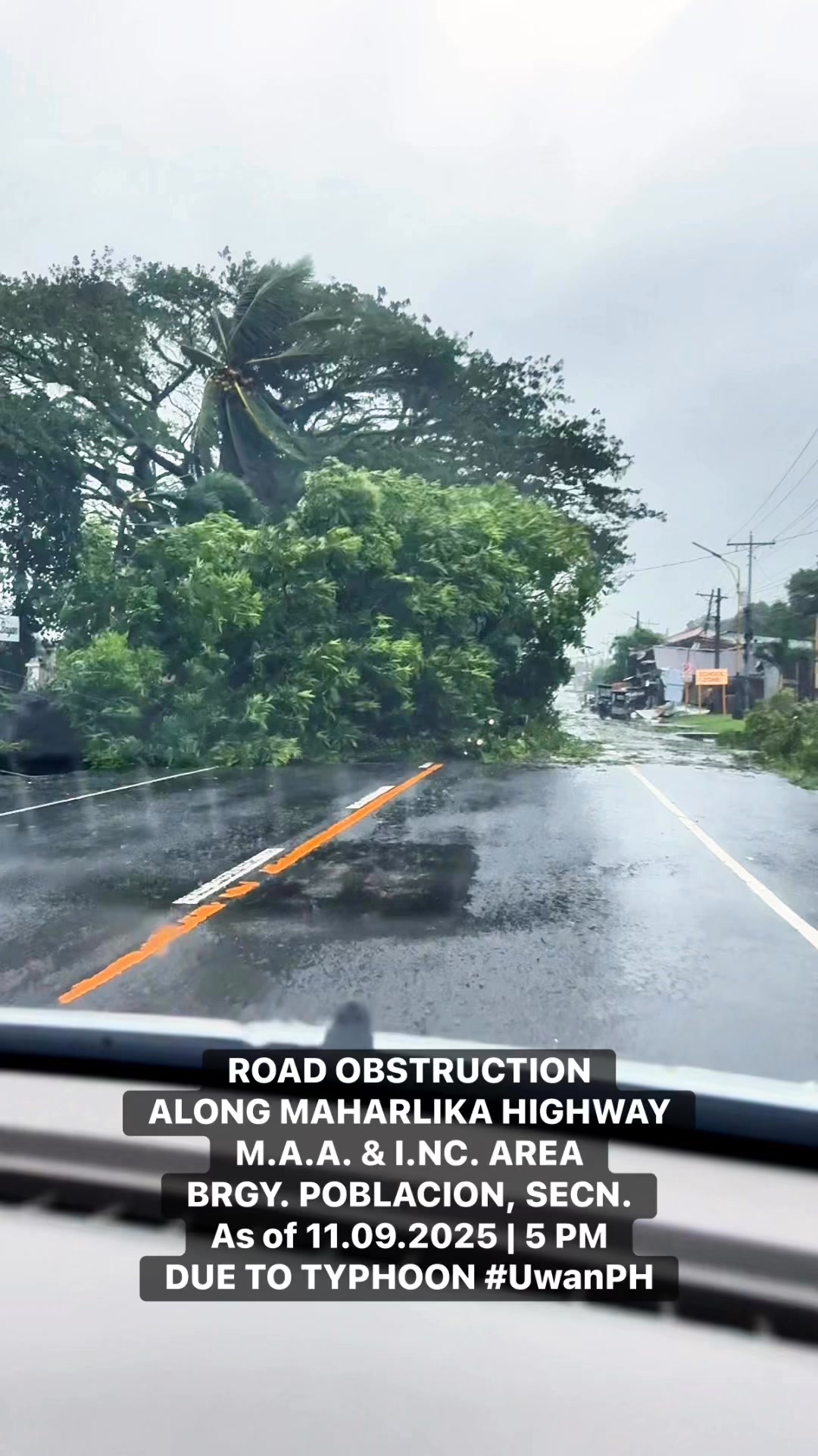 Road Obstruction along Maharlika Highway of Brgy. Poblacion due to # ...