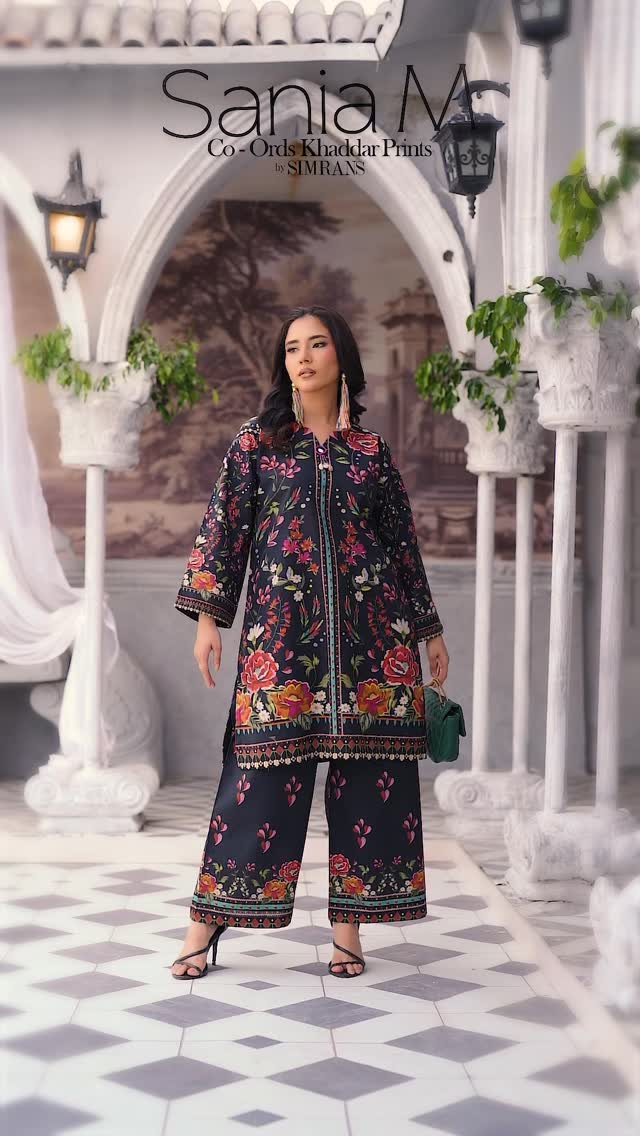 Stunning winter khaddar two piece co-ords outfit for casual wear. Get ...
