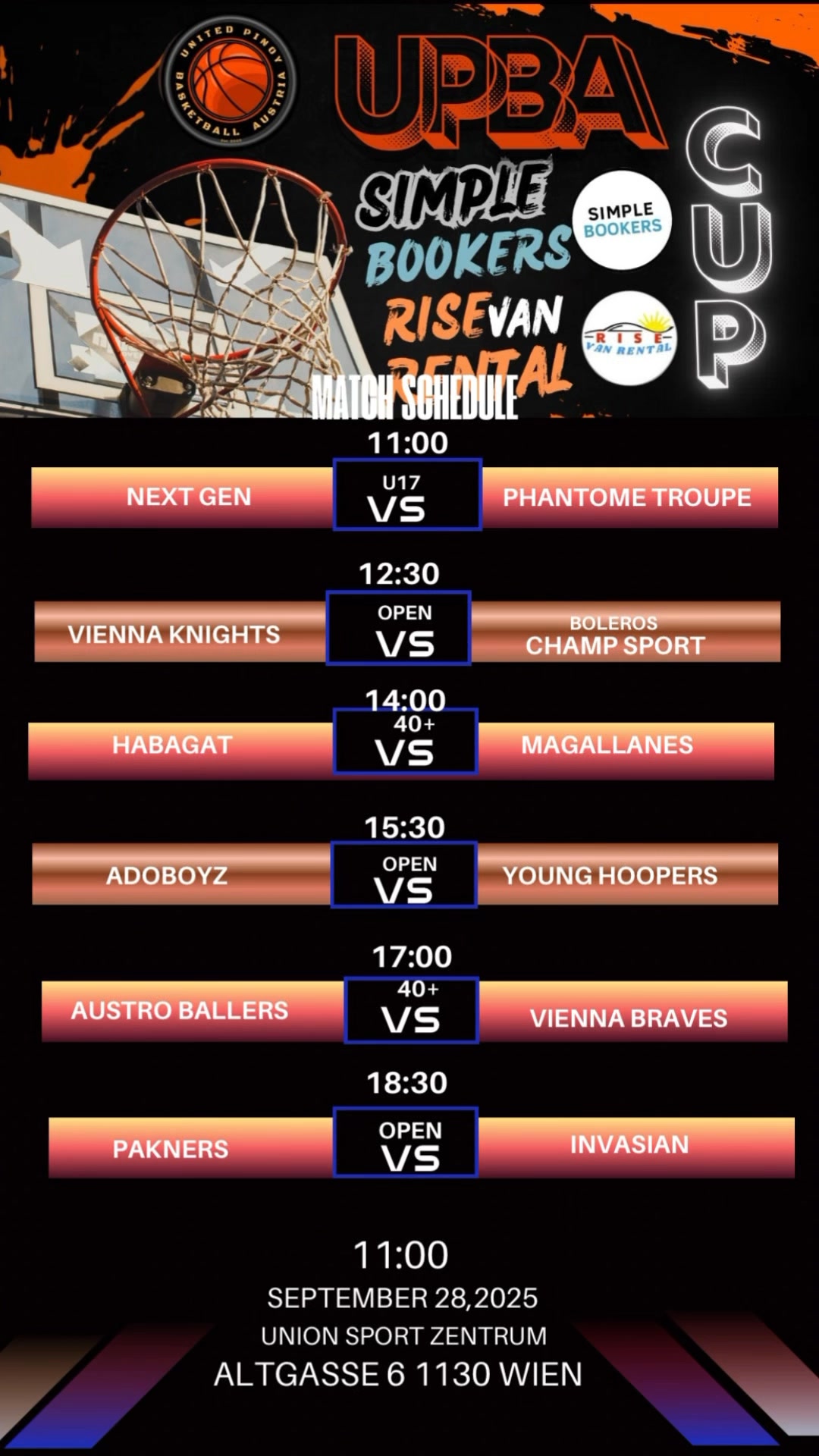 UPBA Fans Tomorrow is game Day🏀🔥Lets Go!!! SimpleBookersRISE Van