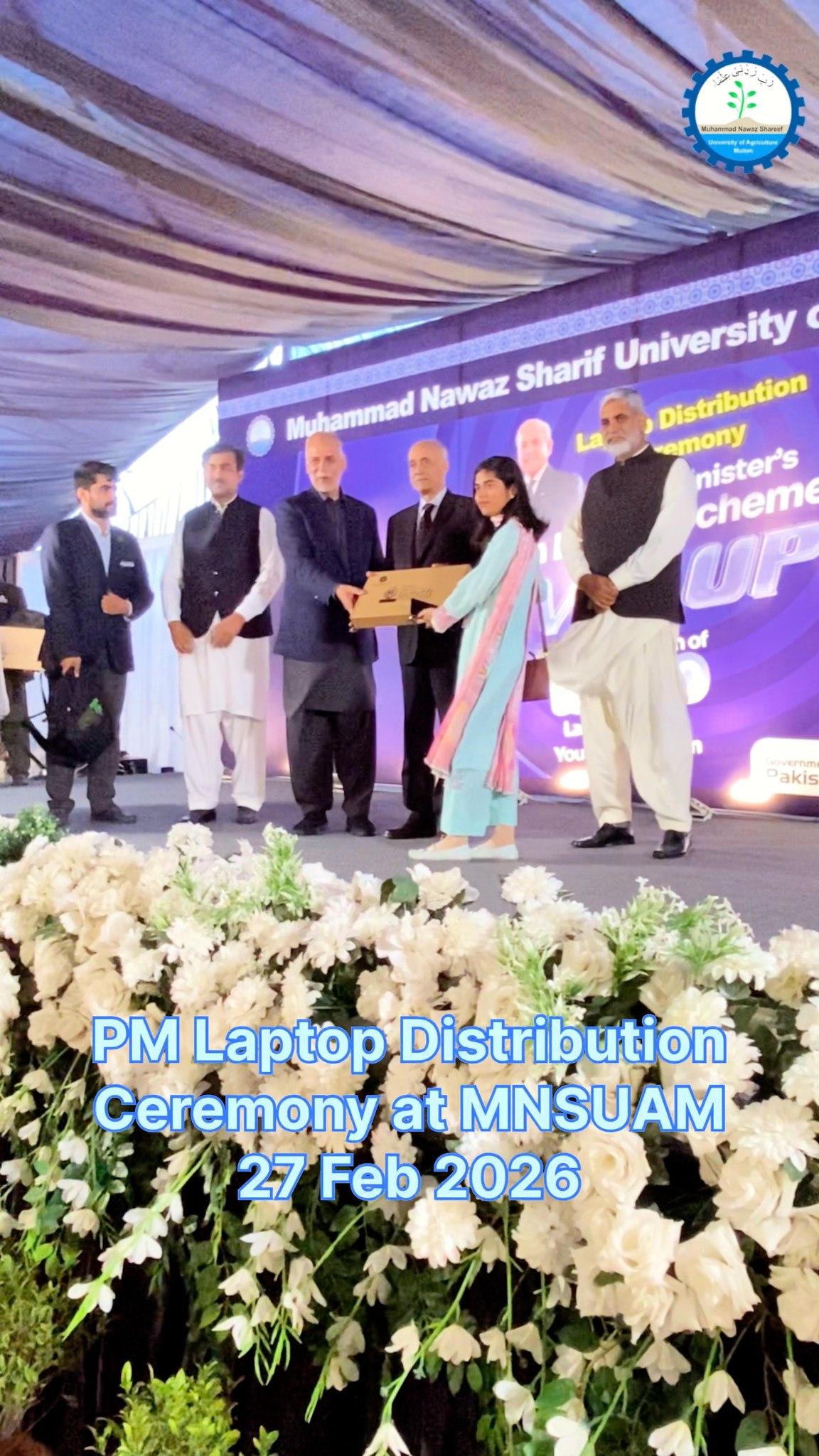 A memorable day as students received laptops under the Prime Minister’s ...