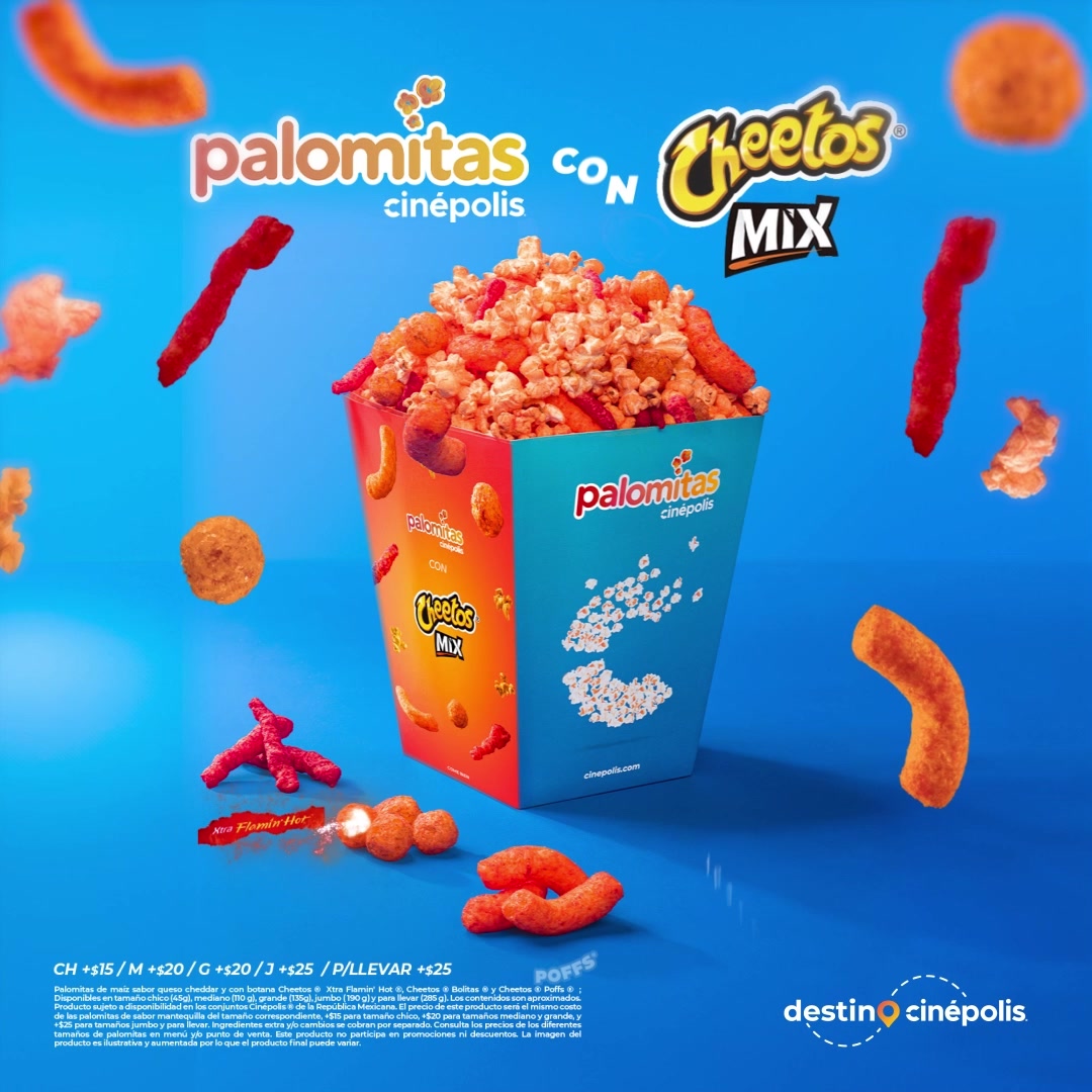 ¿Algo p'al antojo? 🤔😲 ¡Unas Palomitas #Cheetos Mix! Lo mejor de todos ...