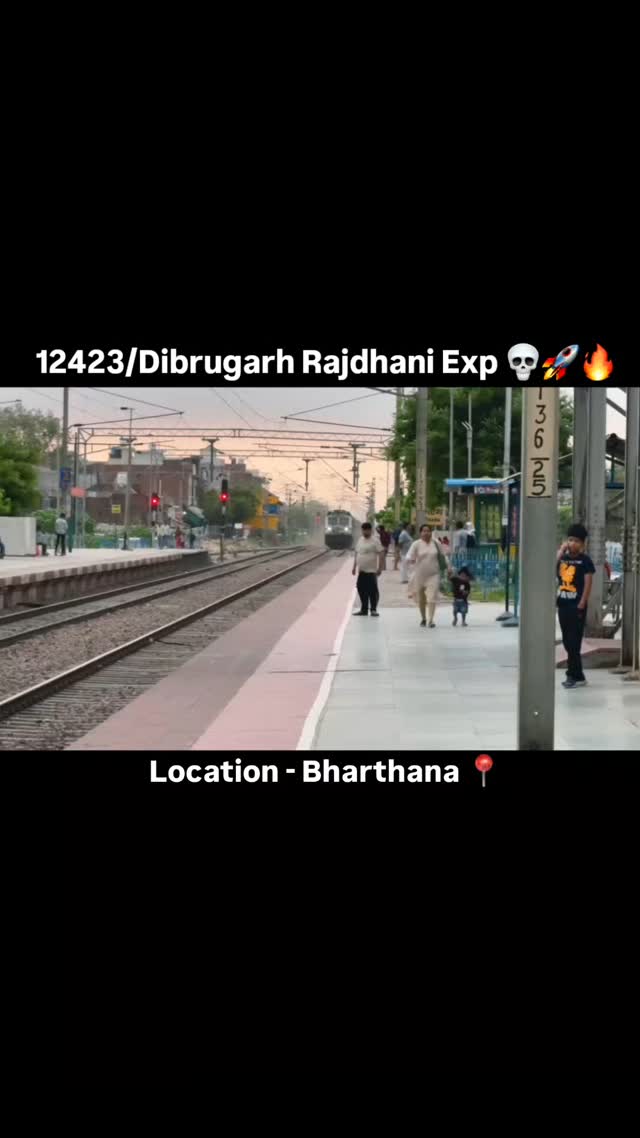 12423/Dibrugarh Rajdhani Exp 💀🚀🔥 . #dibrugarh #rajdhani #express # ...