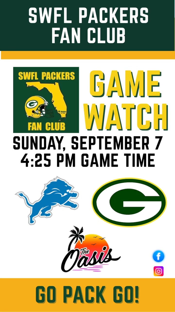 Football is back!! Southwest Florida’s only spot to watch Packers ...