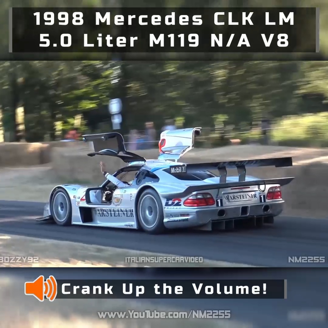 The sound of the iconic 1998 Mercedes CLK LM racecar at Goodwood