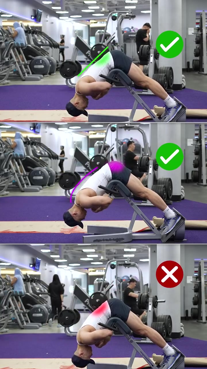 If you perform hyperextensions with a straight back, you'll primarily ...