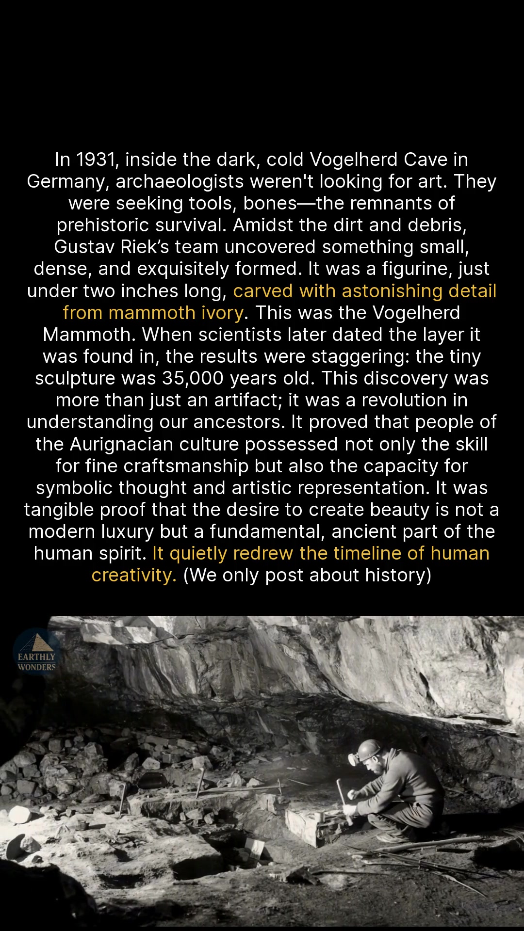 This tiny 35,000-year-old mammoth carving changed our understanding of ...