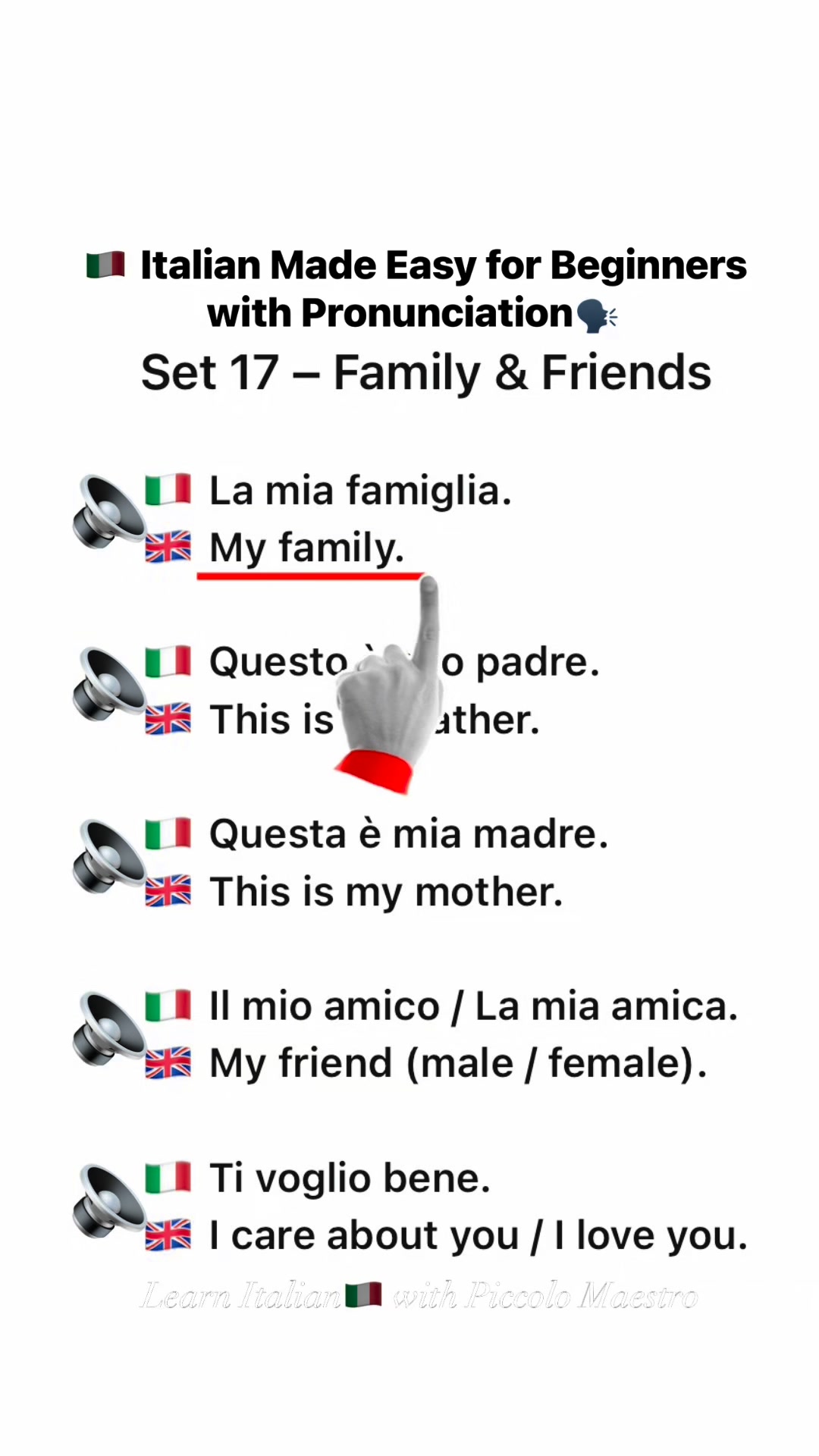 🇮🇹 Italian Made Easy for Beginners with Pronunciation🗣️ 🇮🇹 # ...