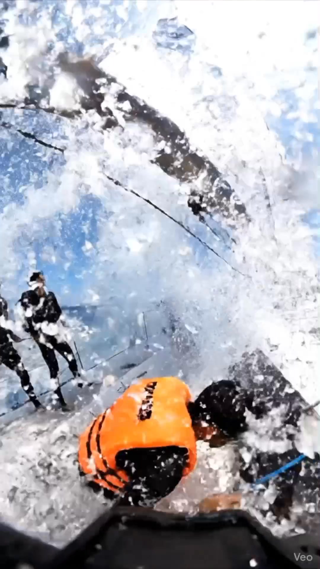 💥 Boom Strike Mayhem! A racing yacht turns too fast — the boom swings ...