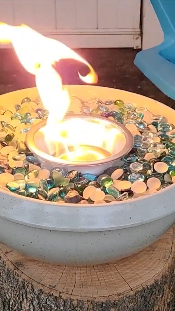 Dollar Tree Fire Pit Hack 👀 🔥 #dollartree #gems | DIY with Hometalk ...