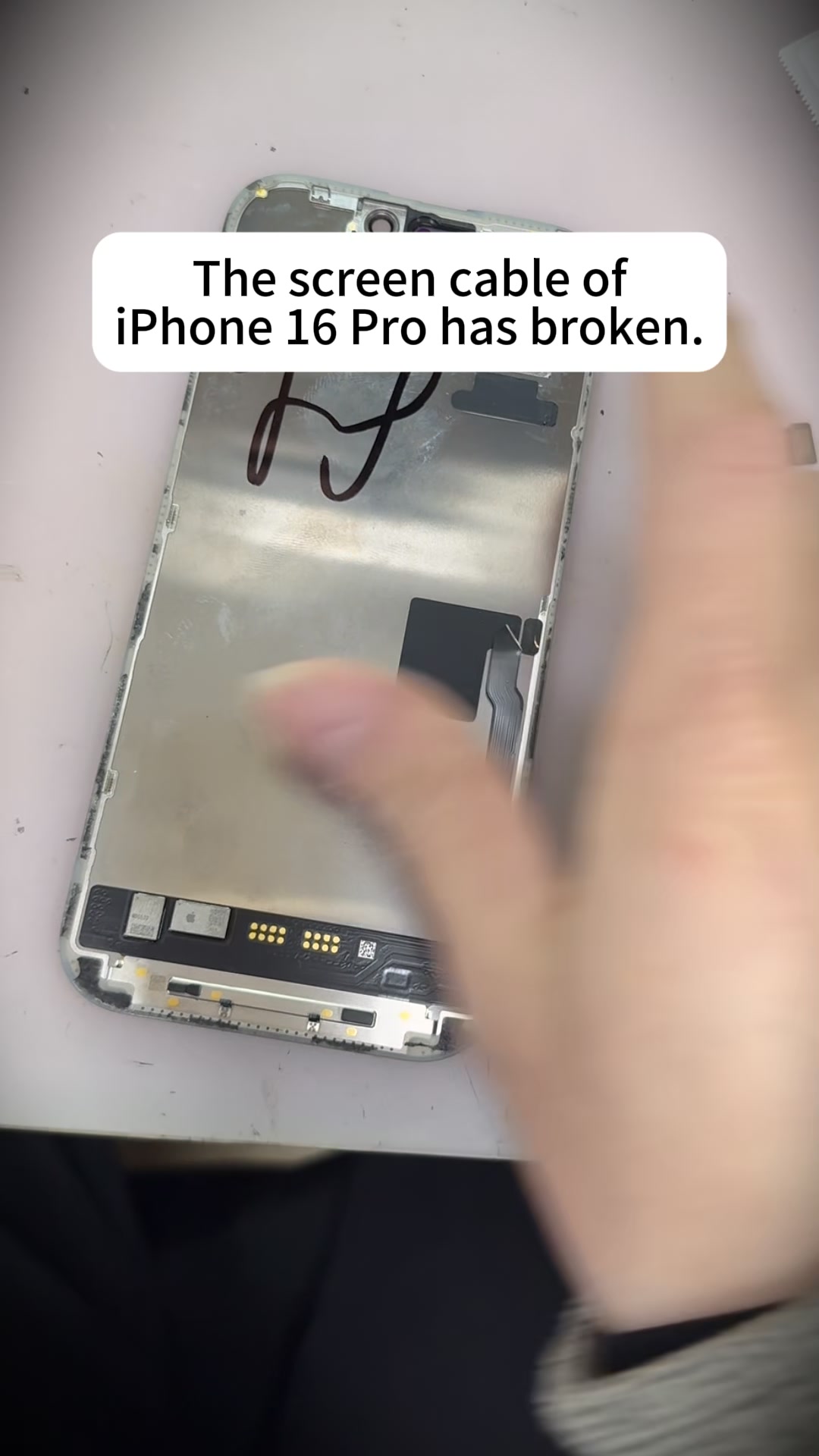 iPhone 16 Pro Broken Screen Cable! 4-Layer jumper wire High-Difficulty ...