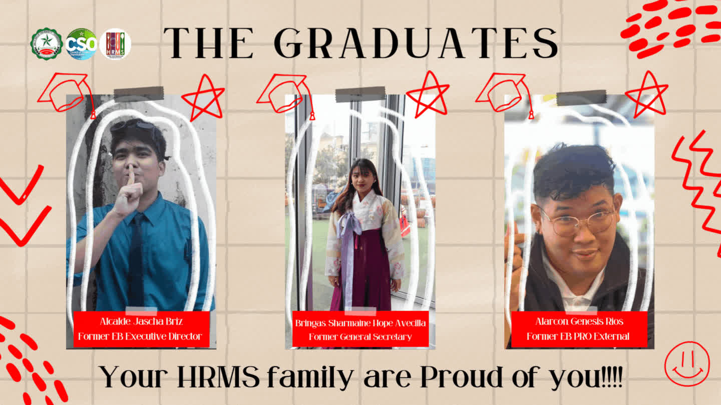 As another chapter ends, a new one begins. The HRMS Family would like ...
