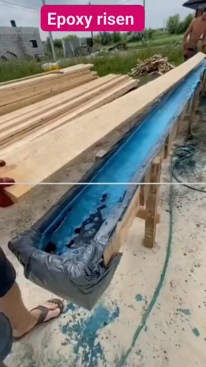 Process of applying epoxy risen #followersreelsfypシ゚viralシfypシ゚viralシal ...