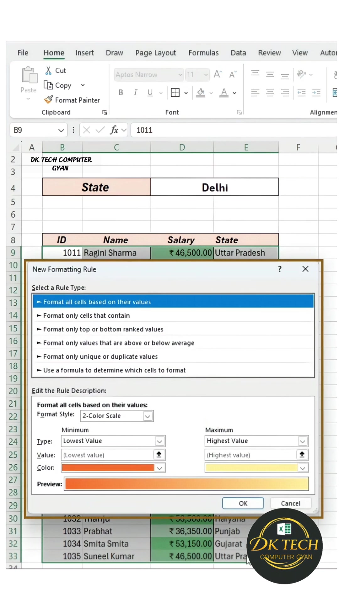🔥 Highlight Cells STATEWISE in Excel Like a PRO | Conditional ...