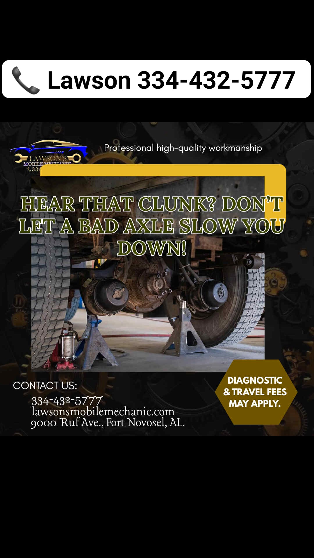 🚨 HEAR THAT CLUNK? 🚨 That sound could be your axle crying for help 😬 ...