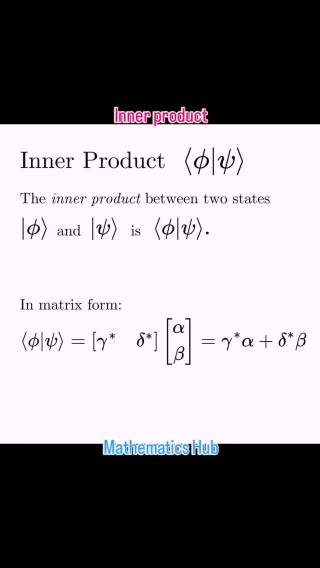 Inner product #innerproduct #viralreels #viral #maths #solve #simplify ...