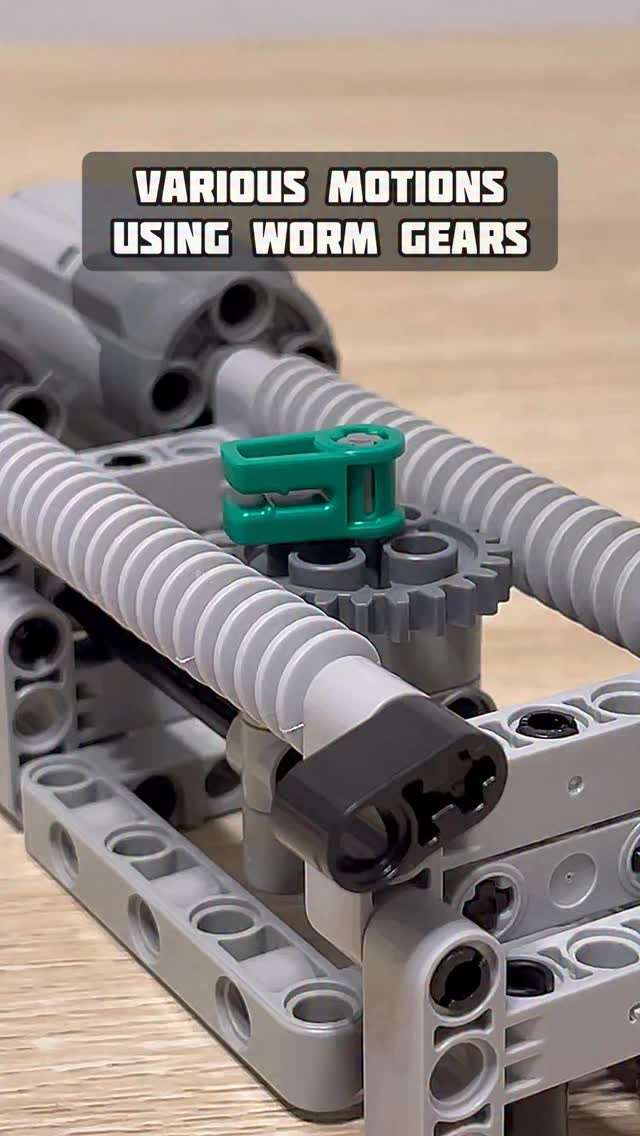 Various Motions Using Worm Gears #lego #legotechnic #mechanical # ...