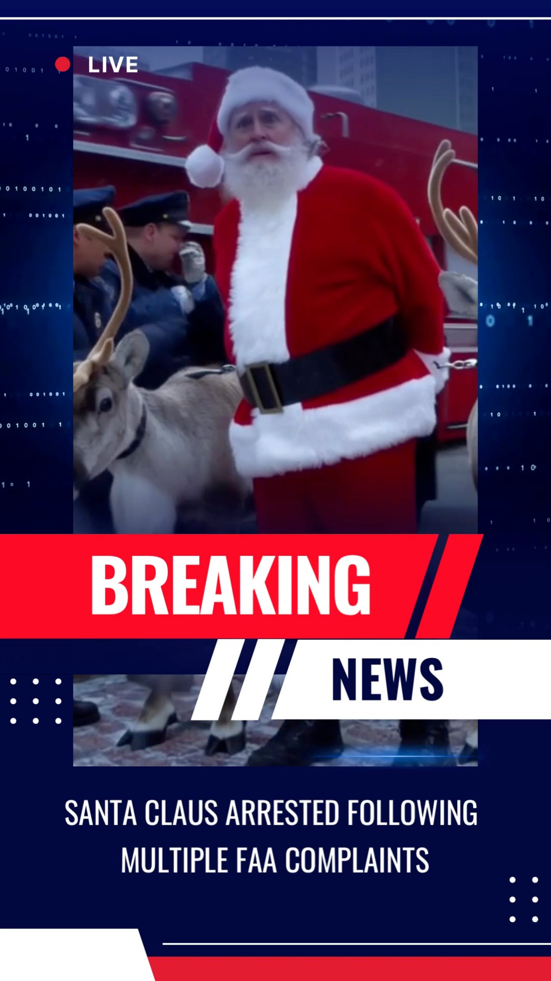 BREAKING: SANTA CLAUS ARRESTED FOLLOWING MULTIPLE FAA COMPLAINTS ...