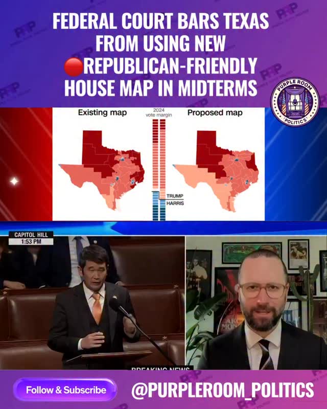 A federal court has barred Texas from using its newly drawn Republican ...