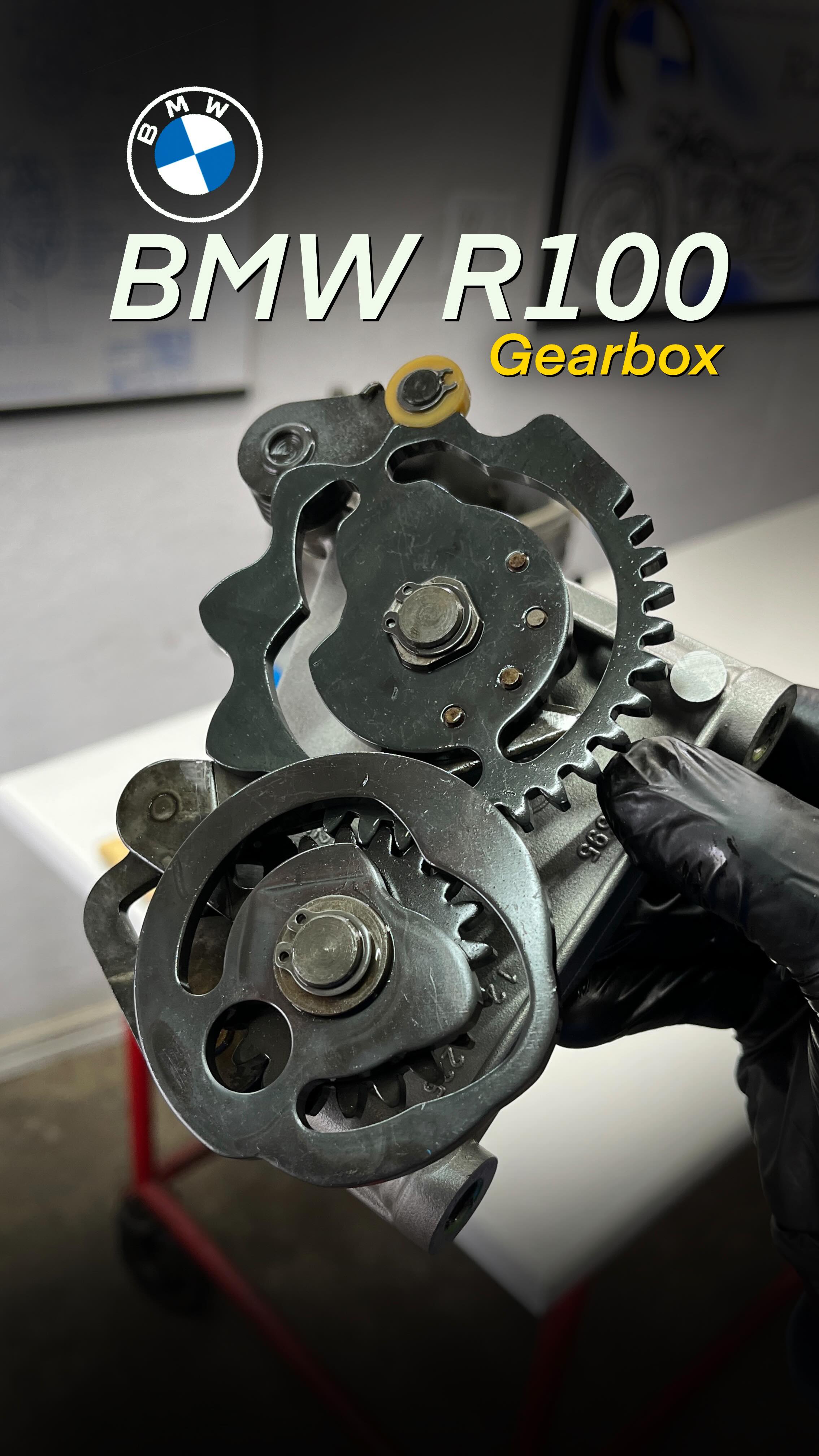 The BMW R100 gearbox has to come apart. Not only for a full overhaul ...