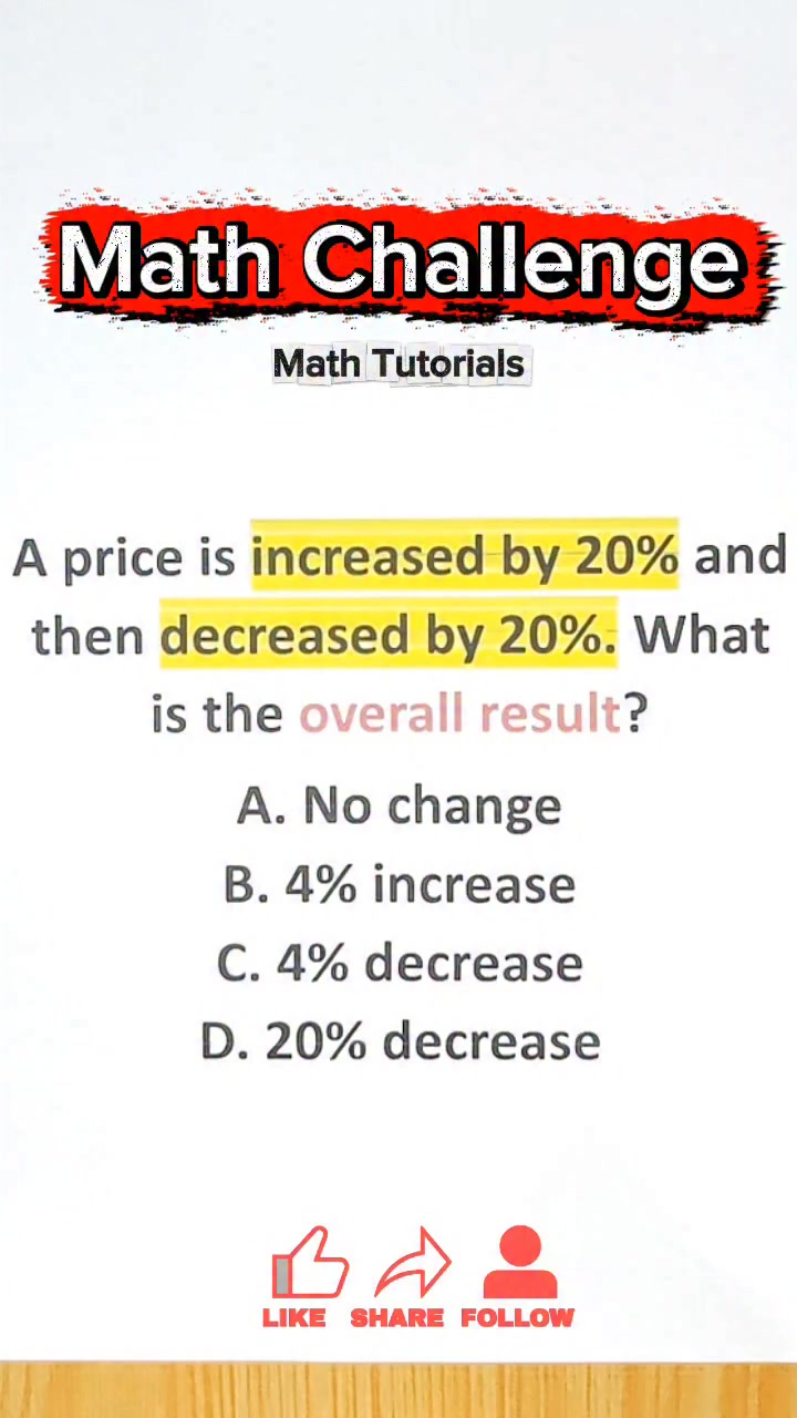Math Challenge #17 Comment your answer ‼️ #mathmadeeasy #Math # ...