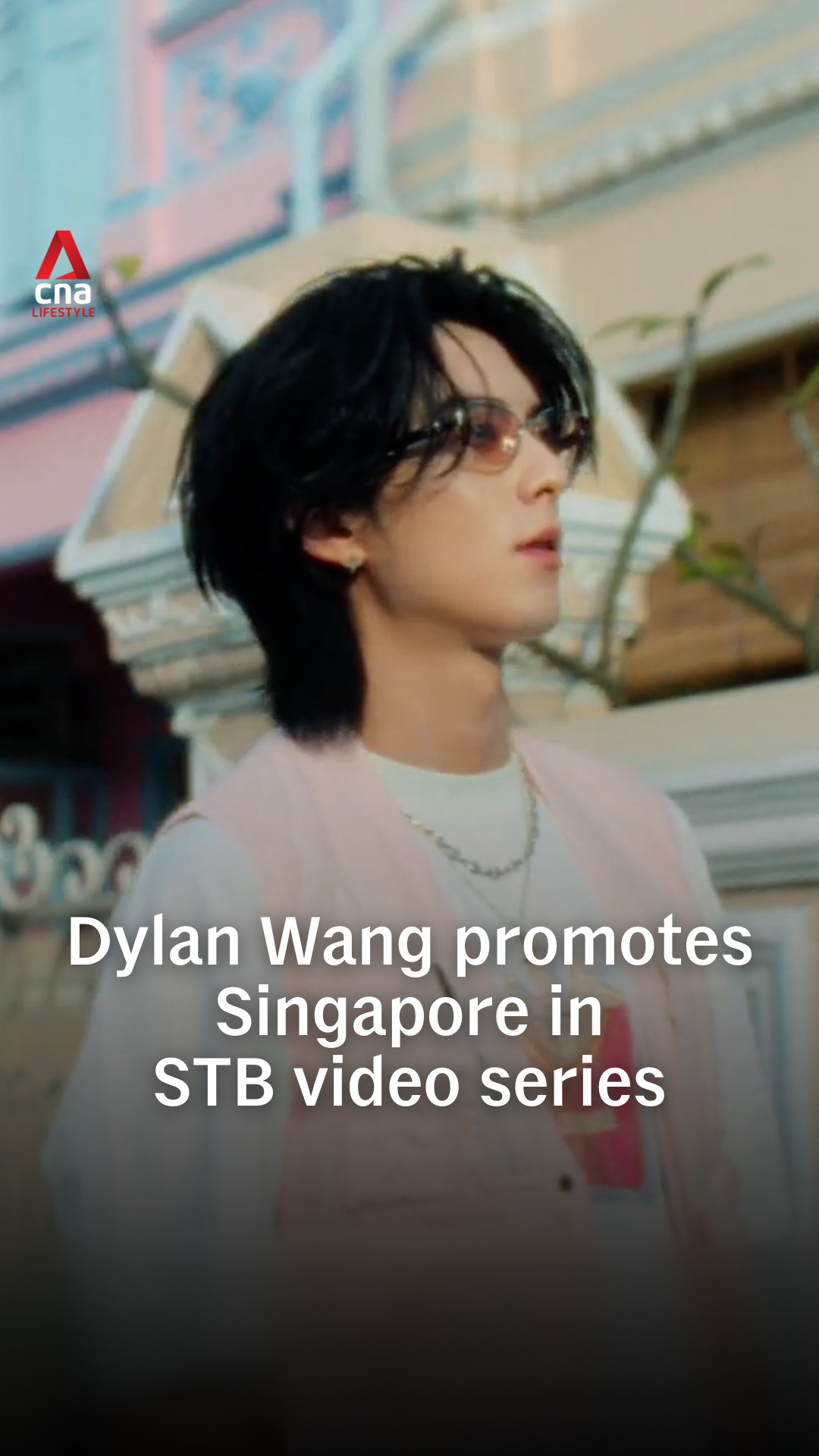 Chinese actor-singer Dylan Wang got up close with a capybara at Mandai ...