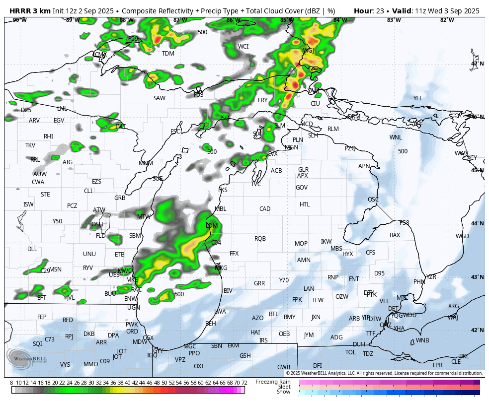 Showers and thunderstorms will be rolling through tonight, with minimal ...
