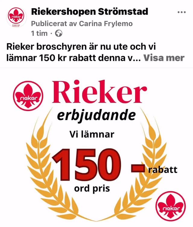 Rieker kampanj denna vecka ️ #rieker #strömstad #damskor #mode #nyheter ...