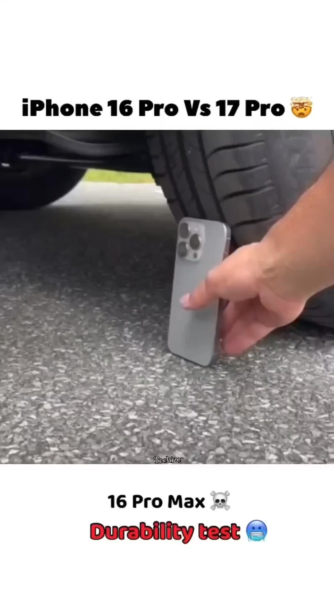 iPhone 16 pro Max vs 17 pro max durability test 🥶☠️ # ...