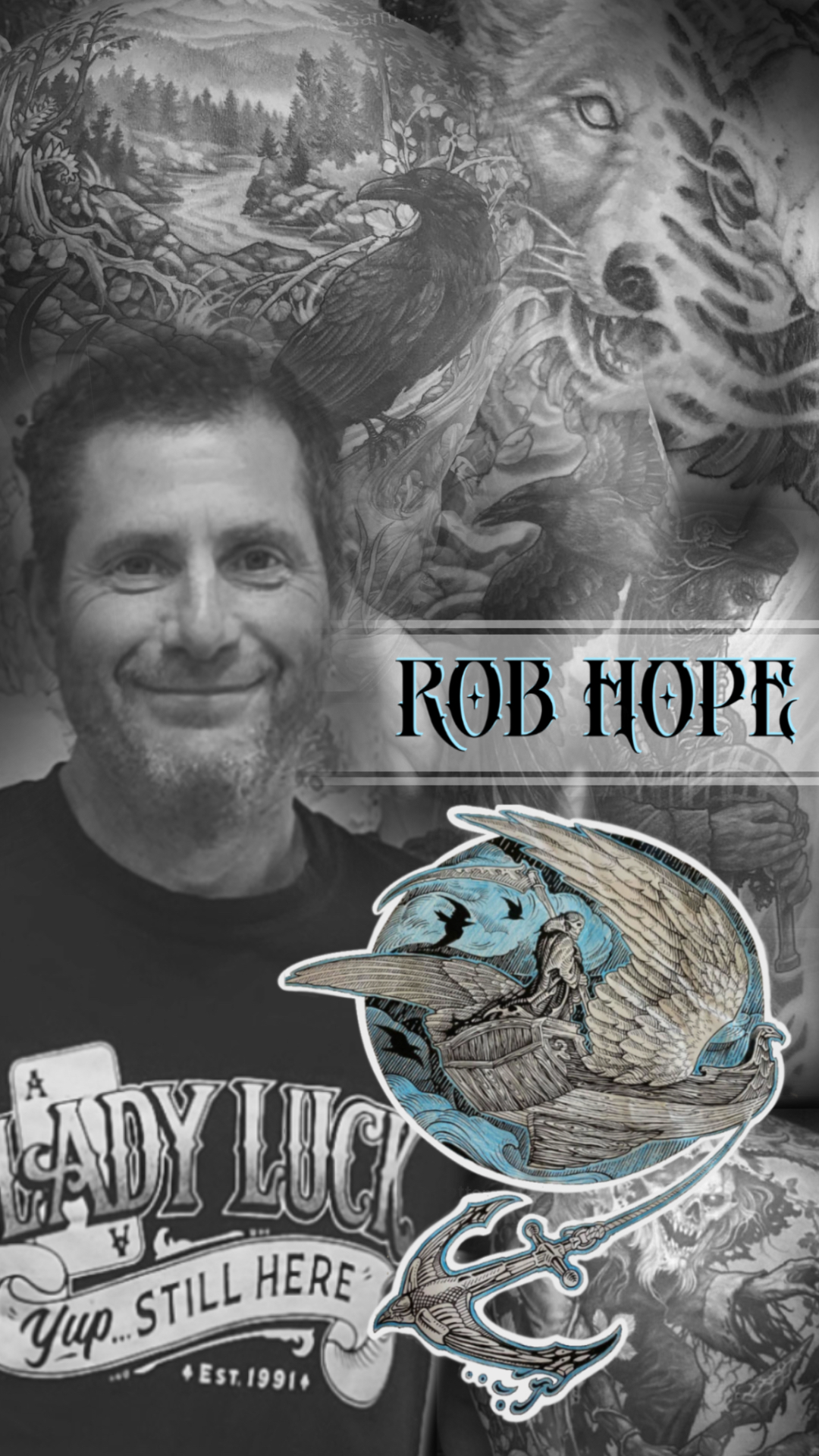 It was great to catch up with Rob Hope this summer to film this artist ...