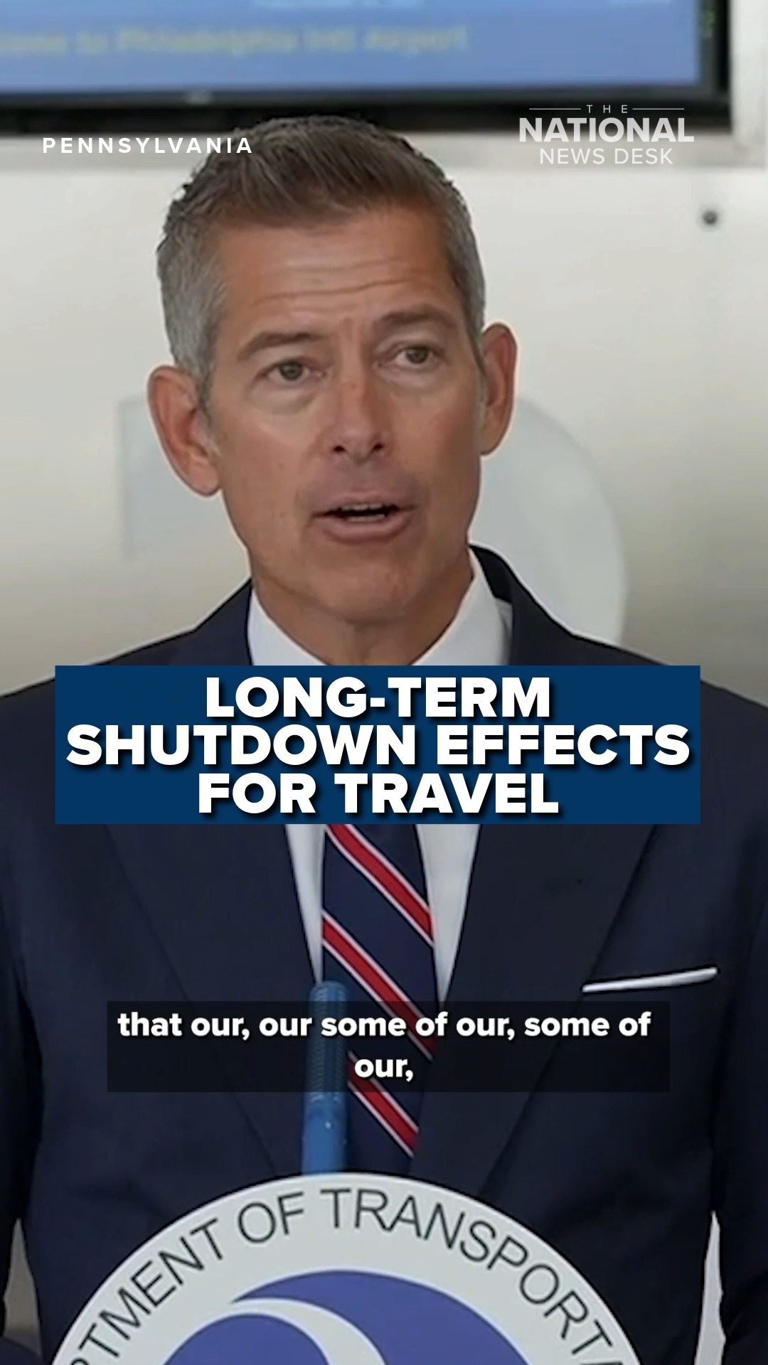 Transportation Secretary Sean Duffy said he would be fine stopping his ...