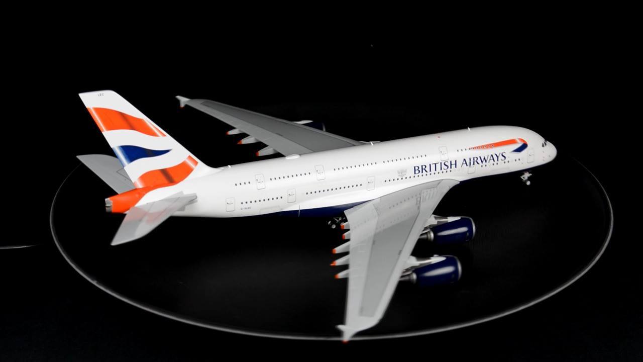 The GeminiJets 1/200 British Airways A380 is being restocked on