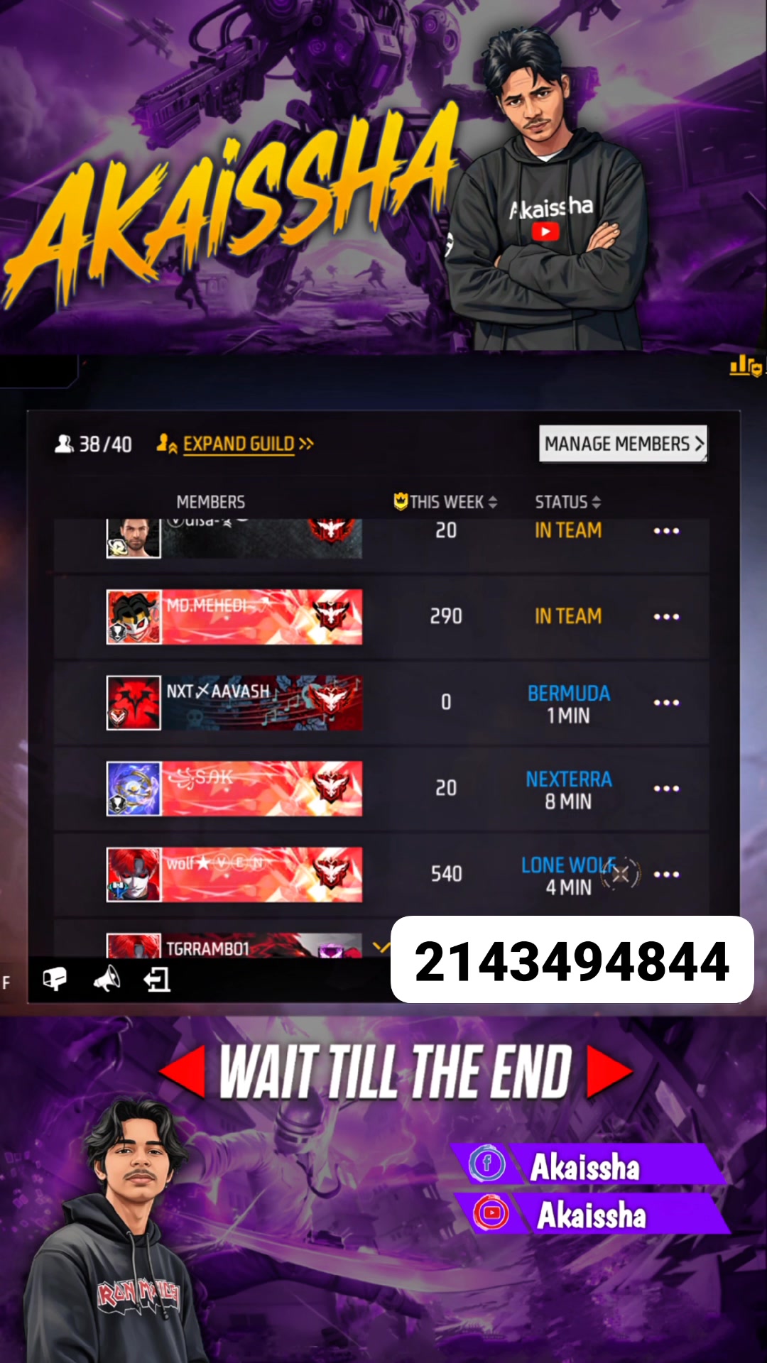 PAHARI TIGERS 💥 GUILD COD 2143494844 #RamadanCup2026 #esports # ...