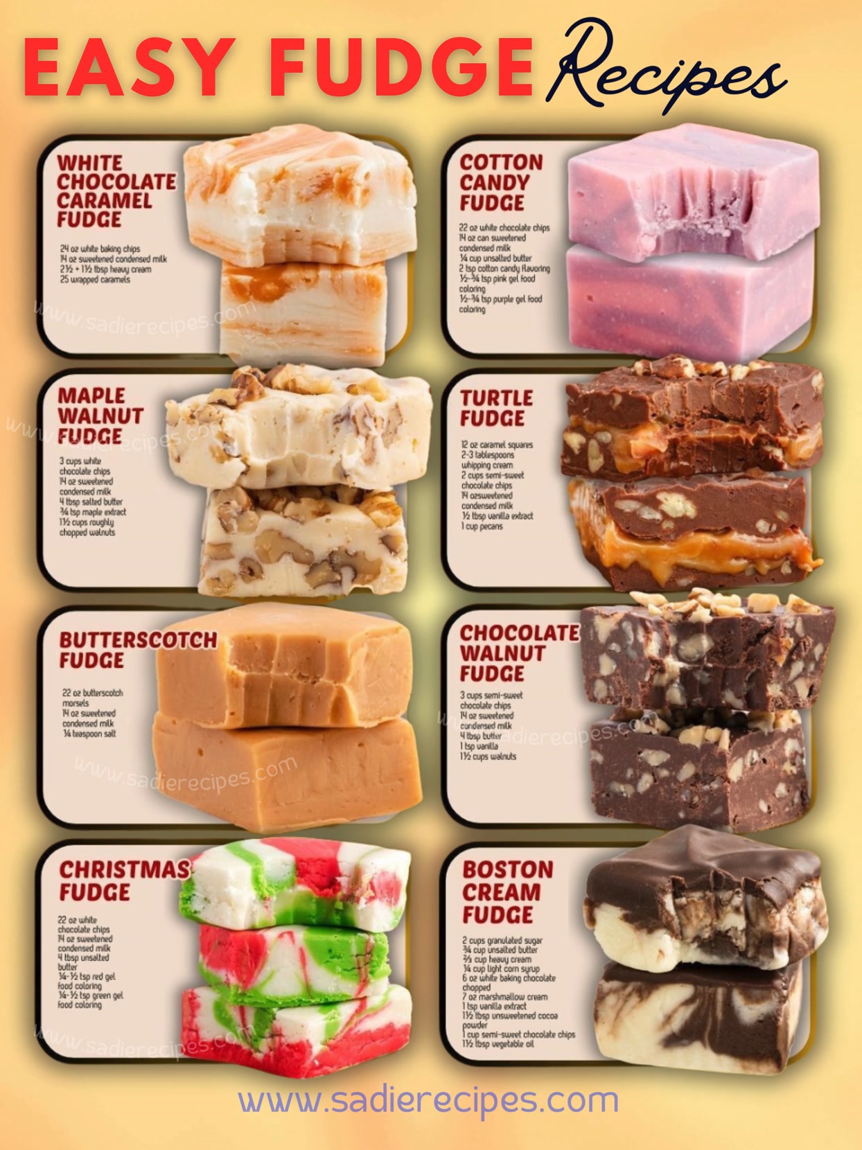 🍫 The Easiest Fudge Recipes You’ll Ever Make!🍁 🍫 “The Easiest Fudge ...