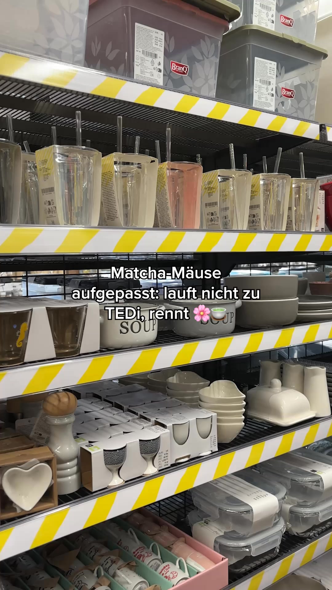 Code Pink 🚨💗, Das virale Matcha-Glas gibt’s jetzt auch in ROSA. 👀 | TEDi Deutschland