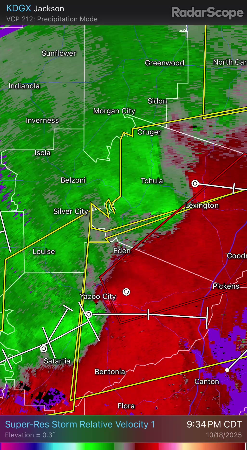Rotation within the storm is starting to gust out. Looking at winds ...