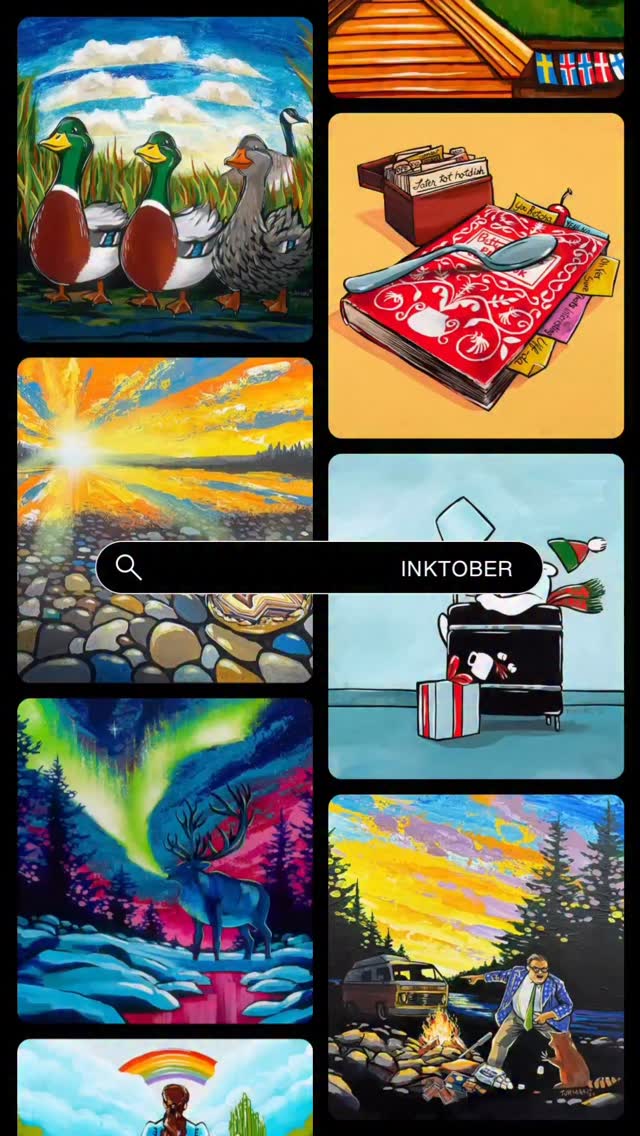 Do you remember? 🎶 Inktober is right around the corner! New paintings ...