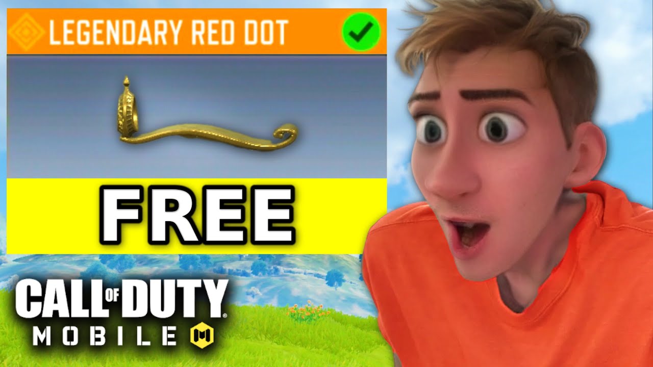 FIRST TIME using FREE LEGENDARY RED DOT 🤯 (COD MOBILE) #callofduty # ...