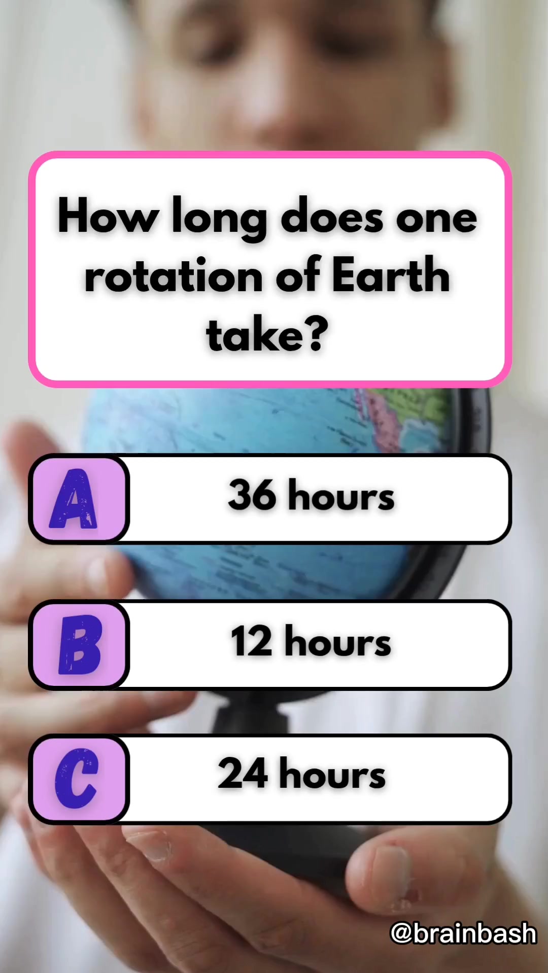 Earth’s Rotation #brainteaser #puzzle #quiz #fun | Brain Bash | Facebook