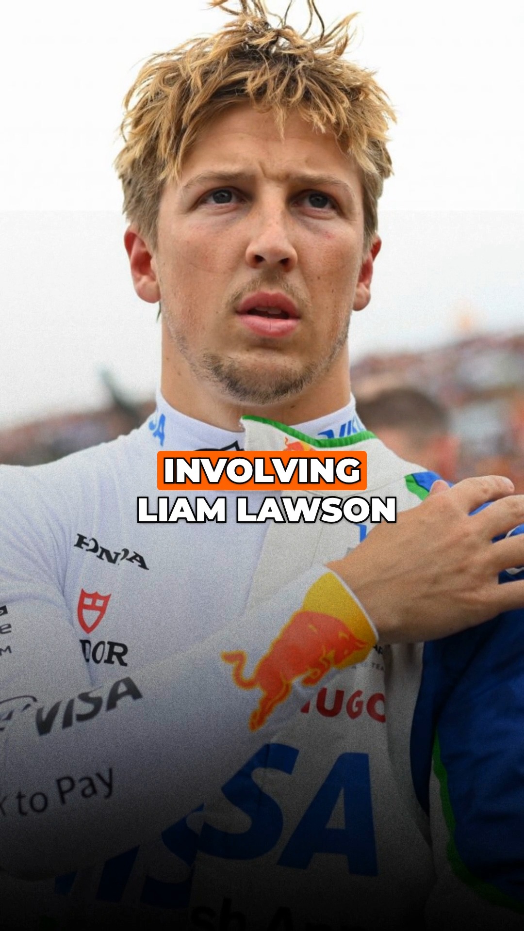 Shocking clip showing marshals running in front of Liam Lawson's Racing ...